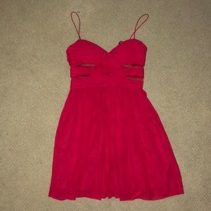Red short fancy dress